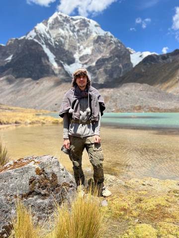 Angelo Haller in front of Ausangate